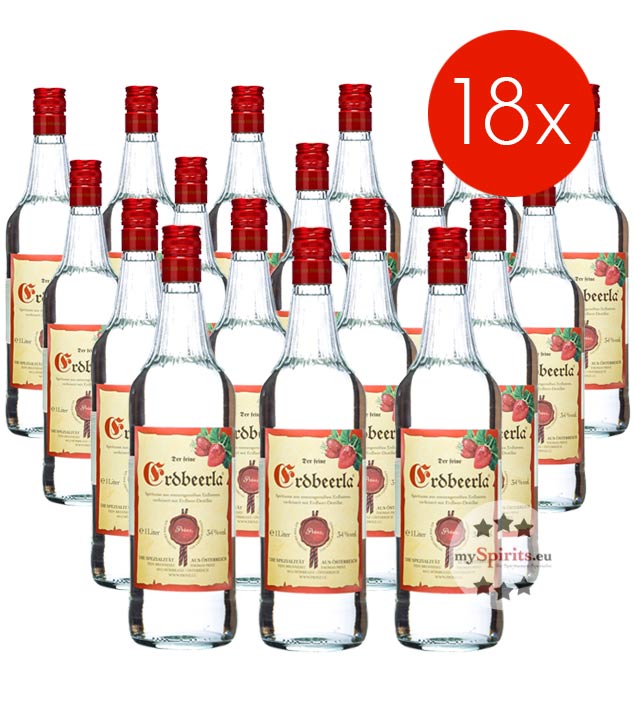 Prinz Erdbeerla / 34% vol - 18 Flaschen (34% Vol., 1,0 Liter)