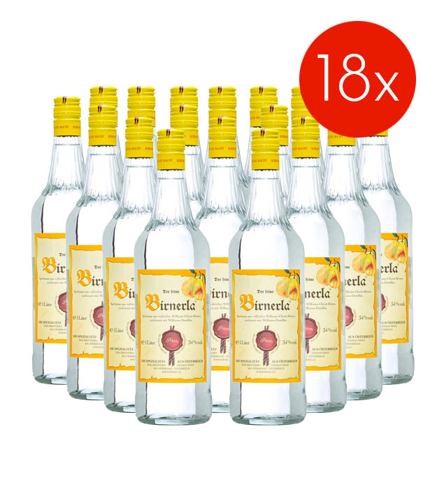 Prinz Birnerla / 34% vol - 18 Flaschen (34% Vol., 1,0 Liter)