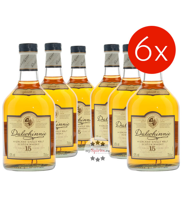 6 x Dalwhinnie 15 Jahre Whisky Kombi (43 % vol., 4,2 Liter)