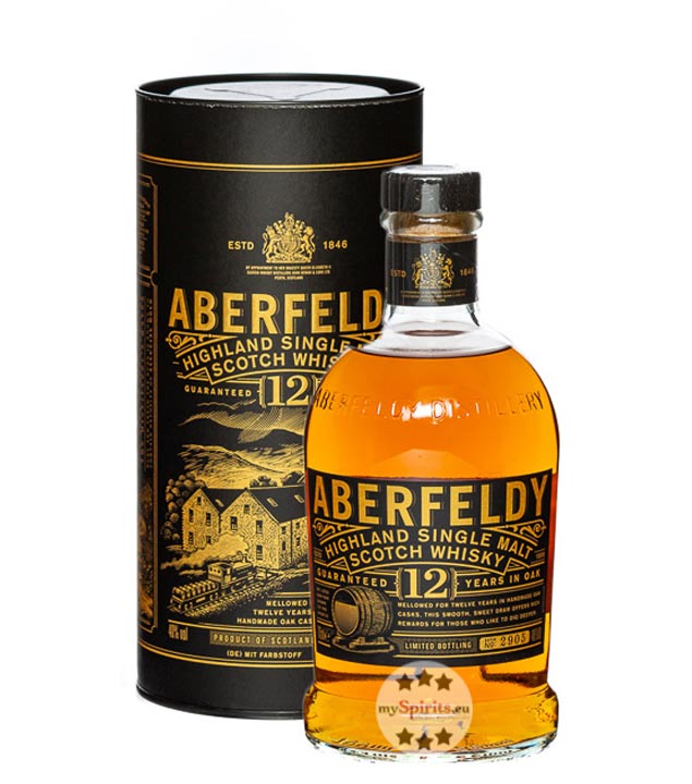 Aberfeldy 12 Jahre Highland Single Malt Scotch Whisky (40 % Vol., 0,7 Liter)