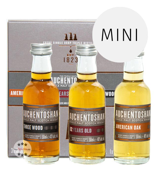 Auchentoshan Gift Collection II Whisky-Set (40 & 43 % Vol., 0,15 Liter)