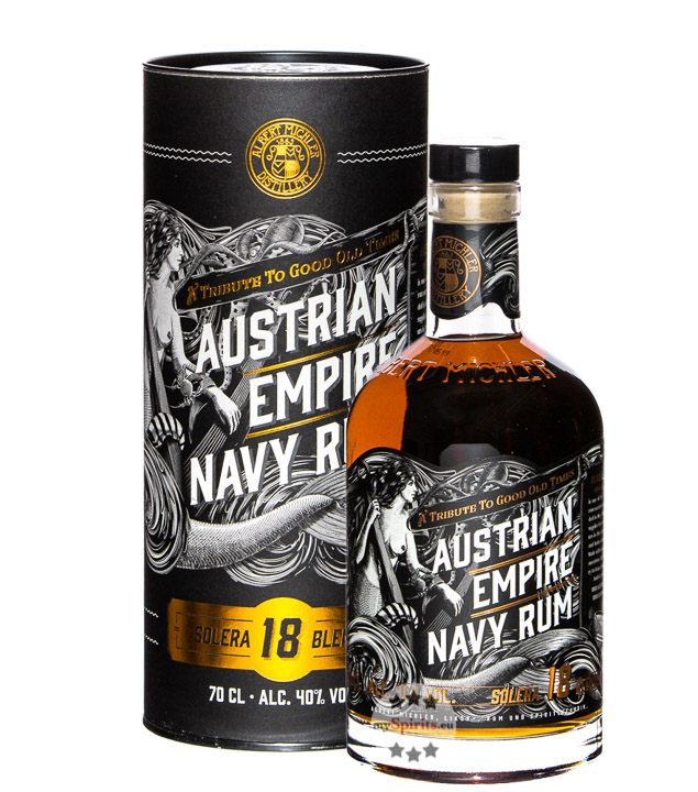 Austrian Empire Navy Rum Solera 18 (40 % Vol., 0,7 Liter)