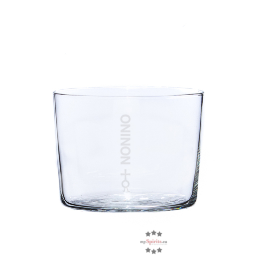 Nonino: Amaro Tumbler Glas / 2 cl Eichstrich / ca. 200 ml / Ø ca. 8,1 cm / H: ca. 6,4 cm