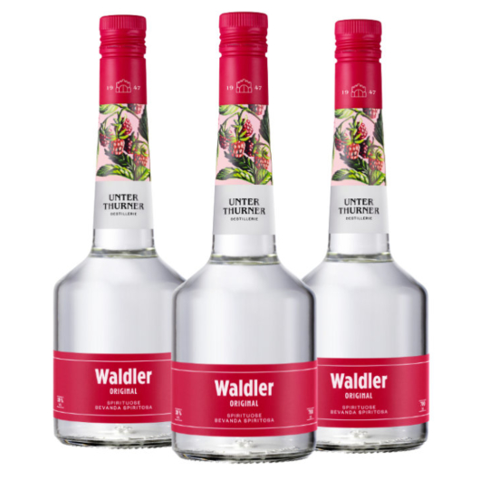 3 x Unterthurner Waldler Original / 39 % Vol. / 3 x 0,7 Liter-Flasche 