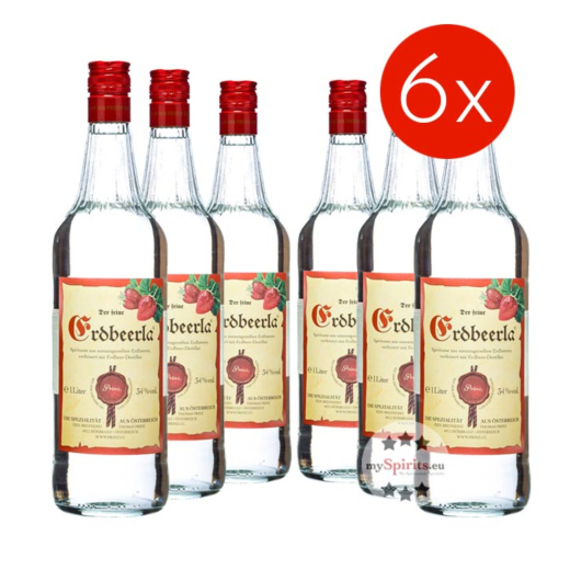 Prinz: Erdbeerla / 34% vol - 6 x 1,0 Liter-Flasche