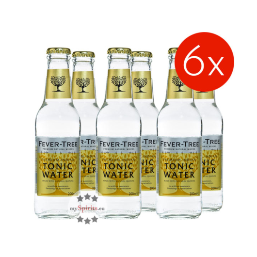 6 x Fever-Tree Premium Indian Tonic Water (0,2 L) inkl. 0,90 € Pfand