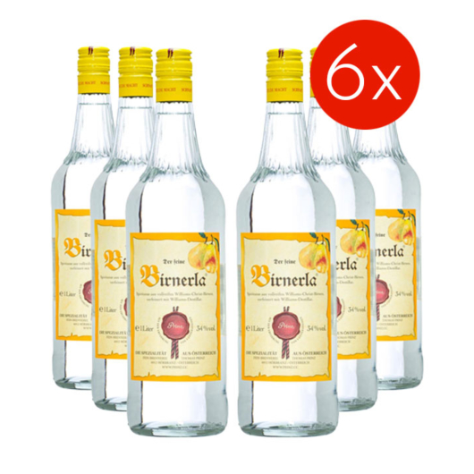 Prinz: Birnerla / 34% vol - 6 x 1,0 Liter-Flasche