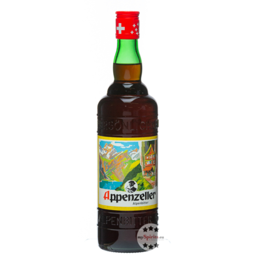 Appenzeller Alpenbitter Kräuterlikör / 29 % Vol. / 0,7 Liter-Flasche