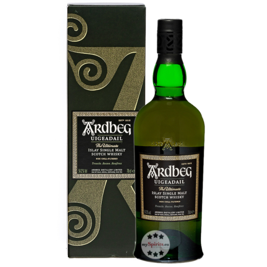 Ardbeg Uigeadail Islay Single Malt Scotch Whisky / 54,2 % Vol. / 0,7 Liter-Flasche in Geschenkbox