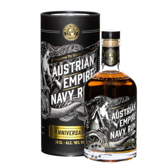 Austrian Empire Navy Rum Anniversary / 40 % Vol. / 0,7 Liter-Flasche in Geschenkdose