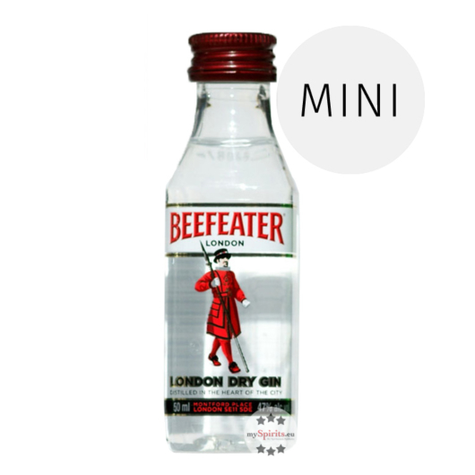 Beefeater London Dry Gin / 47 % Vol. / 0,05 Liter-PET-Flasche