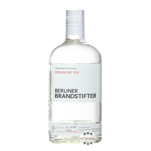 Berliner Brandstifter Gin – Dry 43,3 Gin Vol. mit 