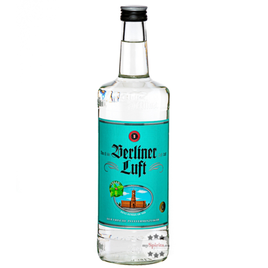 Schilkin Berliner Luft Pfefferminzlikör / 18 % vol / 1,0 Liter-Flasche