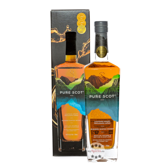 Bladnoch Pure Scot Blended Scotch Whisky / 40 % Vol. / 0,7 Liter-Flasche in Geschenkkarton