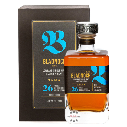 Bladnoch Talia 26 Year Old Lowland Single Malt Scotch Whisky / 44 % Vol. / 0,7 l in Geschenkkarton - WHISKY CLUB