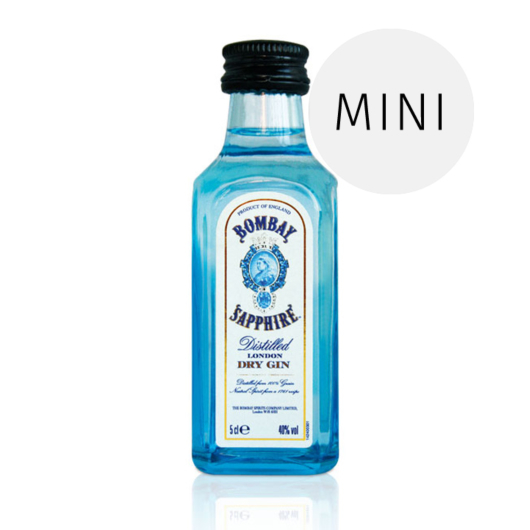 Bombay Sapphire London Dry Gin / 40% Vol. / 0,05 Liter-Flasche