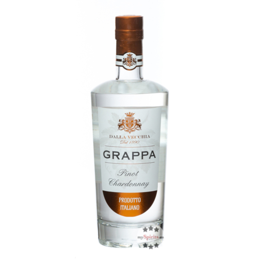 Dalla Vecchia Grappa Pinot Chardonnay / 40 % Vol. / 0,5 Liter-Flasche