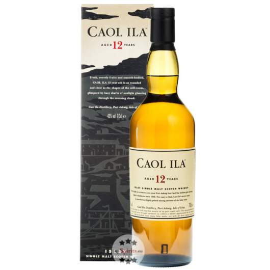 Caol Ila 12 Jahre Islay Single Malt Whisky / 43 % vol. / 0,7 Liter-Flasche im Karton