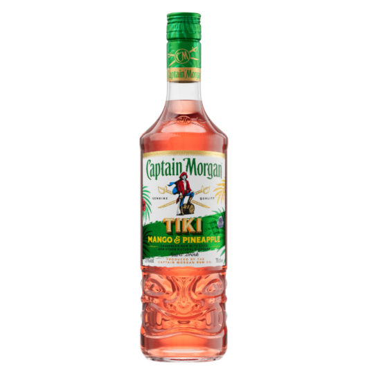 Captain Morgan Tiki Mango & Pineapple Spirit Drink (Rum-Basis) / 25 % Vol. / 0,7 Liter-Flasche