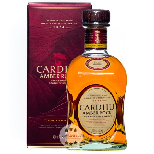 Cardhu Whisky: Amber Rock Single Malt Scotch Whisky in Geschenk-Box / 40% Vol. / 0,7 l Flasche