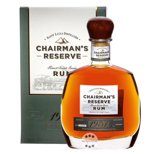 Saint Lucia Distillers Chairman's Reserve Cuvée 1931 Rum / 46 % Vol. / 0,7 Liter-Flasche in Geschenkbox