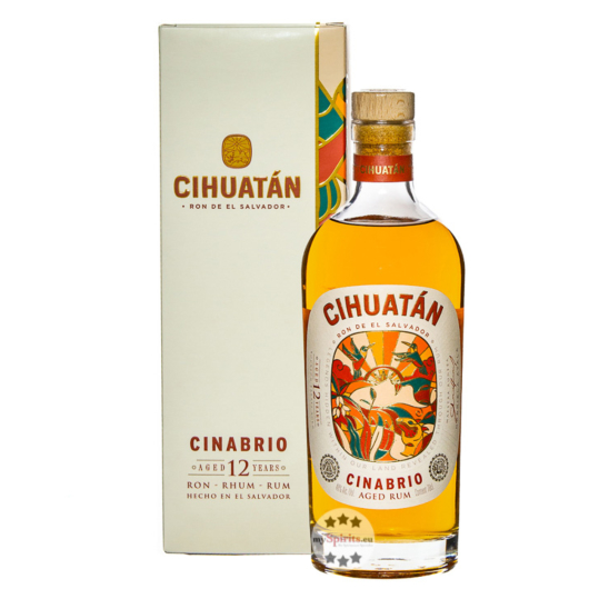 Cihuatan Cinabrio 12 Years Rum Ron de El Salvador / 40 % Vol. / 0,7 Liter-Flasche in Geschenkbox