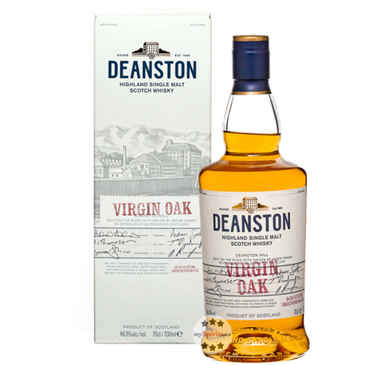 Deanston Virgin Oak Highland Single Malt Scotch Whisky / 46,3 % Vol. / 0,7 Liter-Flasche in Geschenkdose