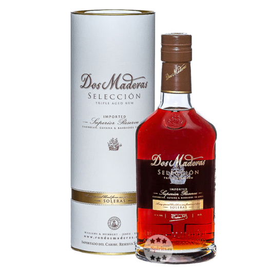 Dos Maderas Selección Triple Aged Rum / 42 % Vol. / 0,7 Liter-Flasche in Geschenkdose