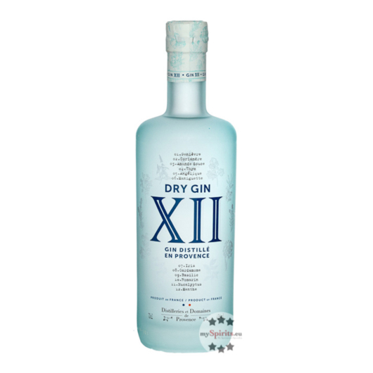 Distilleries et Domaines de Provence: Dry Gin Xll / 42 % Vol. / 0,7 Liter-Flasche