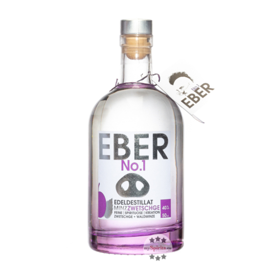 Eber No.1: MinzZwetschge Schnaps / 40 % Vol. / 0,5 Liter - Flasche