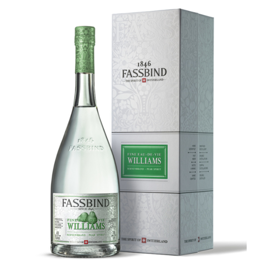 Fassbind Williams Fine Eau de Vie / 43 % vol / 0,7 Liter-Flasche