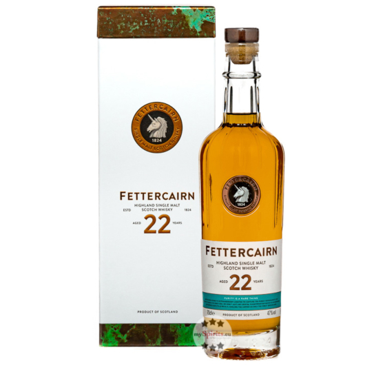 Fettercairn 22 Years Highland Single Malt Scotch Whisky / 47 % Vol. / 0,7 Liter-Flasche in Geschenkbox