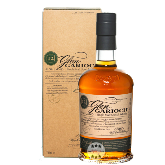 Glen Garioch 12 Jahre Highland Single Malt Scotch Whisky / 48 % Vol. / 0,7 Liter-Flasche in Geschenkkarton