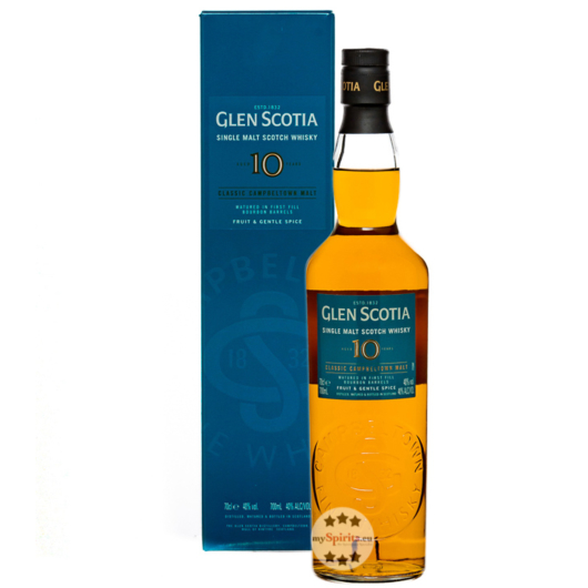 Glen Scotia 10 Years Single Malt Whisky / 40 % Vol. / 0,7 Liter-Flasche in Geschenkbox