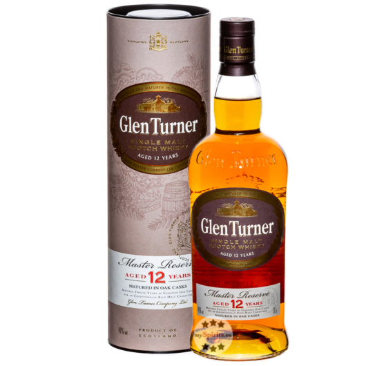 Glen Turner 12 Years Single Malt Scotch Whisky Master Reserve / 40 % Vol. / 0,7 Liter-Flasche in Geschenkdose