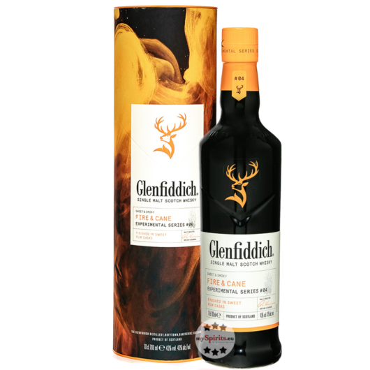 Glenfiddich Fire & Cane Experimental Series Single Malt Scotch Whisky / 43 % Vol. / 0,7 Liter-Flasche