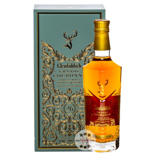 Glenfiddich Grande Couronne 26 Jahre Single Malt Scotch Whisky / 43,8 % vol / 0,7 l in Geschenkschatulle