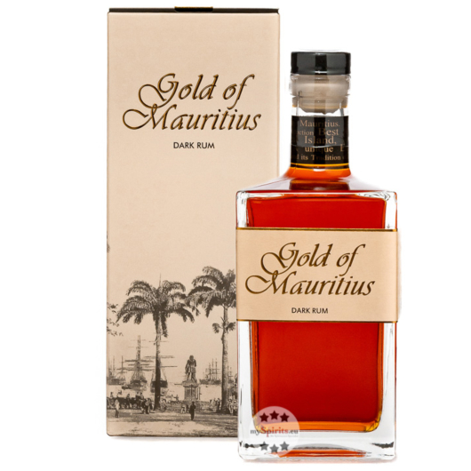 Gold of Mauritius Dark Rum / 40 % vol / 0,7 Liter-Flasche in Geschenkbox