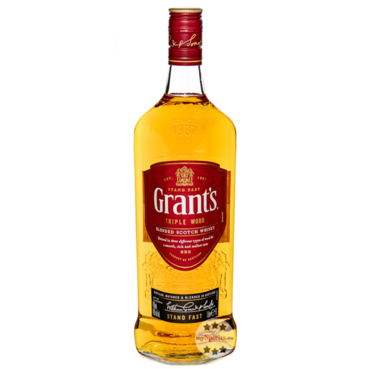 Grant's Triple Wood Blended Scotch Whisky / 40 % vol / 1,0 Liter-Flasche