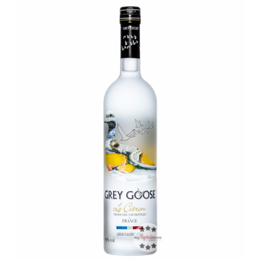 Grey Goose Le Citron Vodka / 40 % Vol. / 0,7 Liter-Flasche