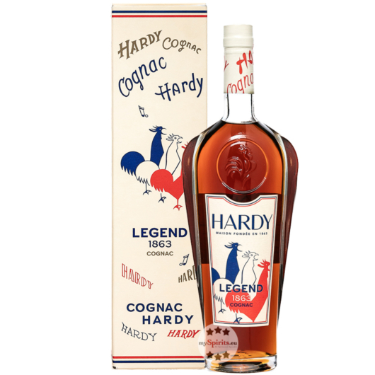 Hardy Cognac Legend 1863 / 40 % vol / 0,7 Liter-Flasche in Geschenkbox