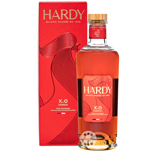 Hardy Cognac X.O. / 40 % vol / 0,7 Liter-Flasche in Geschenkbox