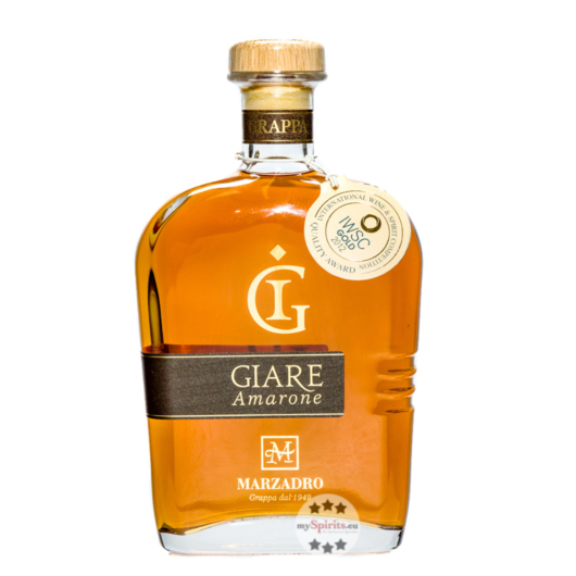 Marzadro: Giare Grappa Amarone / 41 % Vol. / 0,7 Liter-Flasche