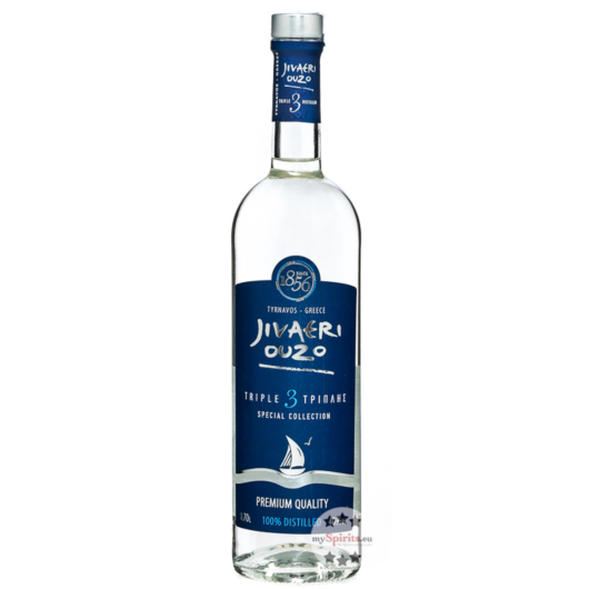 Katsaros Jivaeri Ouzo Triple Distilled Special Collection / 40 % vol / 0,7 Liter-Flasche