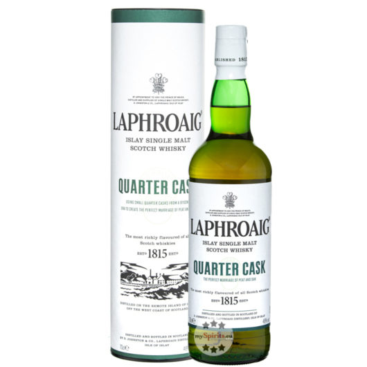 Laphroaig Quarter Cask Islay Single Malt Scotch Whisky / 48 % Vol. / 0,7 Liter-Flasche in Geschenkdose