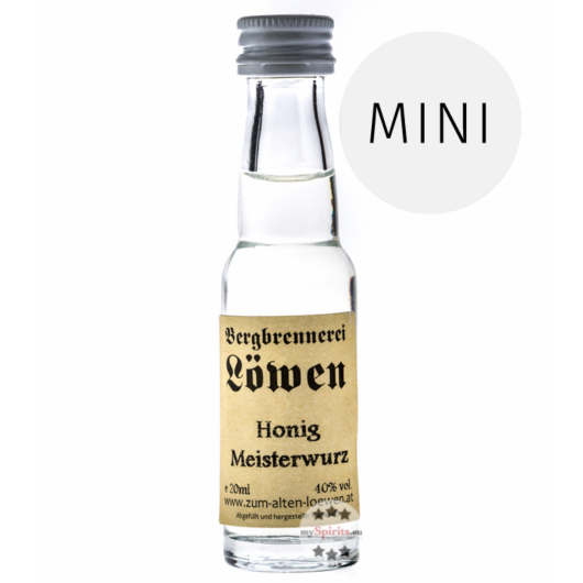 Löwen: Honig Meisterwurz / 40% Vol. / 0,02 Liter - Flasche