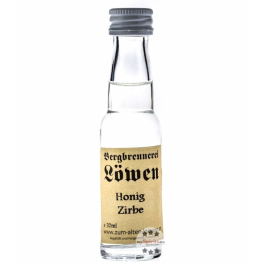 Löwen: Honig-Zirbe / 35 % vol / 0,02 Liter-Flasche