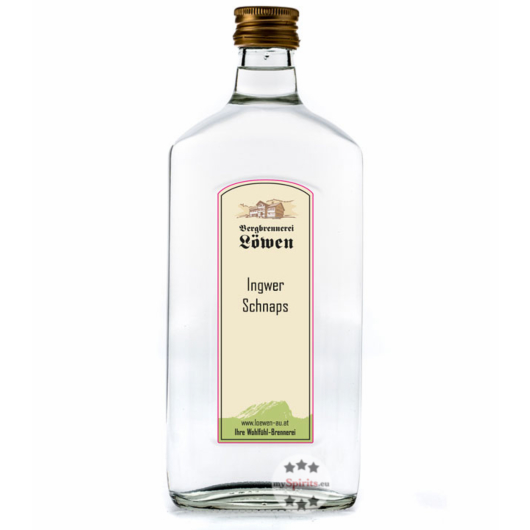 Löwen Ingwer Schnaps / 40 % Vol. / 0,5 Liter-Flasche