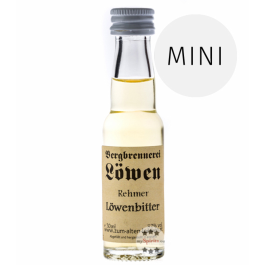 Löwen: Rehmer Löwen-Bitter / 32% Vol. / 0,02 Liter - Flasche