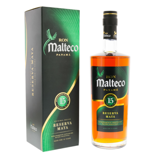 Ron Malteco 15 Años Rum Reserva Maya / 40 % Vol. / 0,7 Liter-Flasche in Geschenkbox